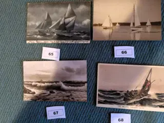 Flotte Danske postkort fra 1930 og før. Sæt 65 -93