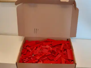 LEGO 300 stk div. røde klodser (Fra 70´er & 80´er)