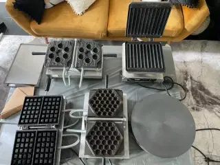 Diverse vaffeljern 
