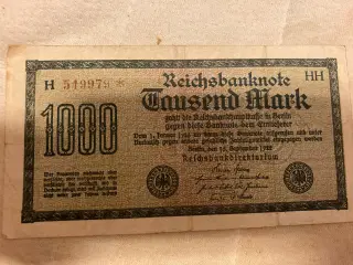 1000 mark fra 1922