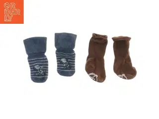 Babysokker 2 par (str. fod 10 cm længde 15 cm)