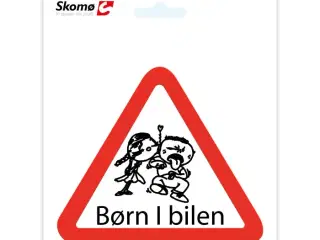 Børn i bilen skilt