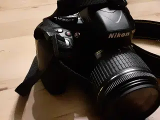 Nikon D3300 med objektiv 