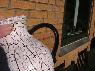 1 Kande/Vase i keramik.