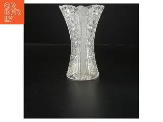 Glasvase med mønster (str. 12x18 cm)