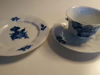 Blå Blomst 1. sortering kaffekopper sæt