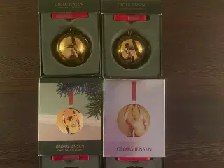 Georg Jensen julekugler forgyldt, pris fra