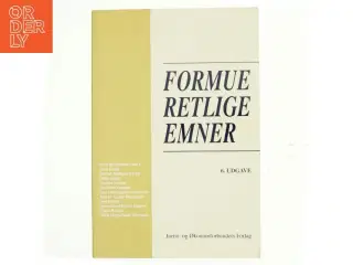 Formueretlige emner (Bog)
