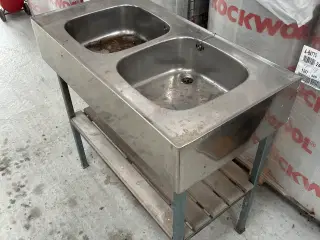 Rustfri håndvask x 2