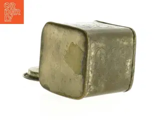 Antik teæske med låg (str. 8 x 7 cm)