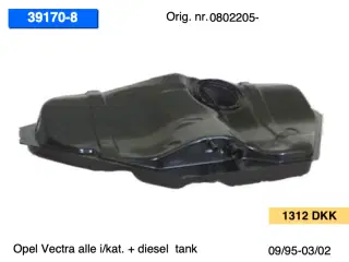 Nye Opel Vectra tanke