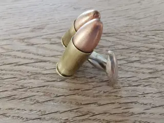 Manchetknapper – Håndlavet af ægte 9mm kugler