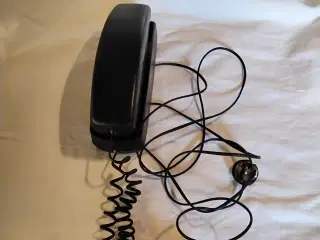Sort bord/væg telefon med hukommelse 