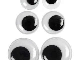 Rulleøjne, uden klæb, diam. 12+14+20 mm, 18ass./ 1 pk.