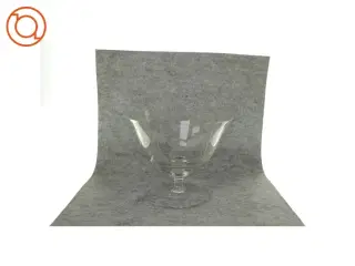 Glasskål på fod med mønster