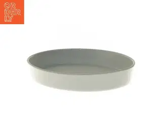 Grå oval fad fra Pillivuyt (str. 37x27 cm)