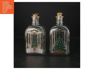 Snapseflasker, jule dekoration (str. 20 cm. 2 styk) fra Holmegaard