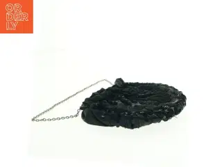Sort aftentaske med pailletter (str. 27 x 20 cm)
