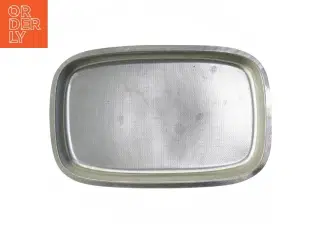 Ildfast fad i rustfrit stål (str. 30x19,5 cm)