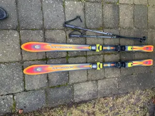 Ski 150 cm. Inkl stave 