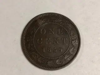 One cent Canada 1859