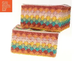 Farverige opbevaringskasser (str. 2 stk 33x29x19 cm)