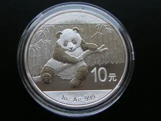 Kina  10 Yuan  2014  Sølv  Kv.Unc.
