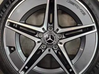 5x112 MERCEDES ORIGINAL "AMG" ALUFÆLGE MED NYE SOM