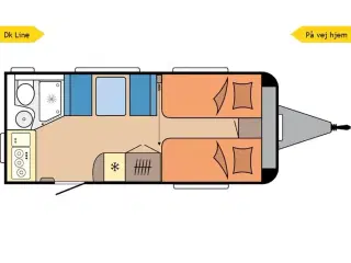 2026 - Hobby De Luxe 460 SL   Flot enkeltsengsvogn fra Hinshøj Caravan A/S