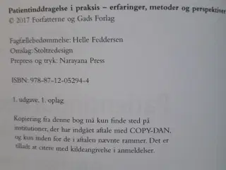 Patientinddragelse i Praksis - erfaring, metoder 