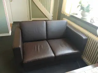 2 x sofa i skind