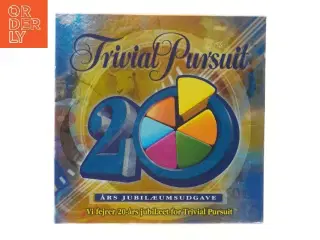 Trivial Pursuit 20-års Jubilæumsudgave fra Parker (str. 27x27 cm)