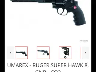 Ruger Super Hawk 8" Ny og kraftig hardball revolve