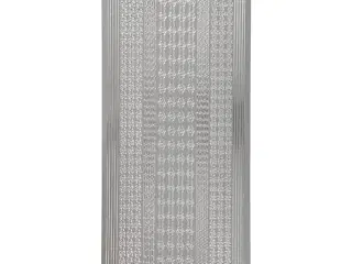 Sølv Border Stickers 10x23 cm - Elegant Dekoration