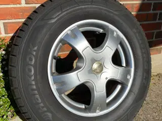 4 stk alu-fælge med Hankook helårsdæk