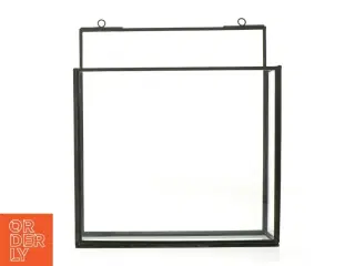 2 stk. vægophængt glas-display - Ib Laursen (str. 25x22,5x6 cm)