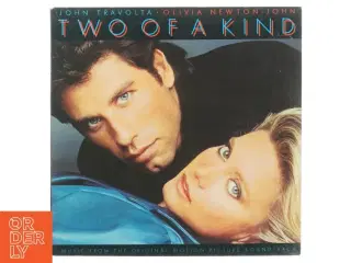 Lp plade john travolta&olivia newton john two of a kind fra Polar Music International (str. 31 x 31 cm)