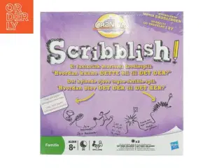 Scribblish brætspil fra Hasbro (str. 26,5 x 26,5 x 6,5 cm)