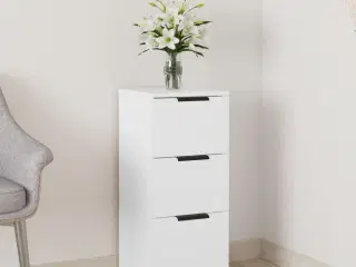 Skænk 30x30x70 cm konstrueret træ hvid