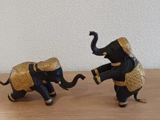 Elefant figurer i metal pris pr stk 