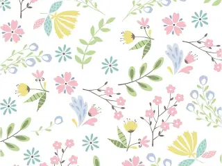 Servietter, Småblomstret, str. 33x33 cm, 20stk./ 1 pk.
