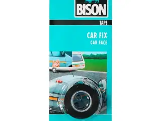 BISON, Dobbeltklæbende tape, 1,5m x 19mm, sort,