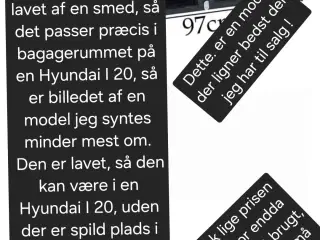 Hundebur til Hyundai I 20 specialfremstillet