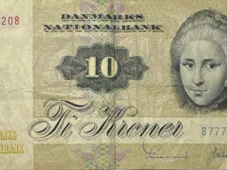 10 krone, 1977, Edderfugl, B7, 1