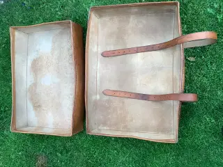 Kuffert i kernelæder. Vintage 