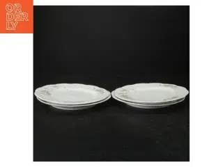 Porcelænstallerkener fra Royal Collection (str. Ø. 21 cm. 4 styk)