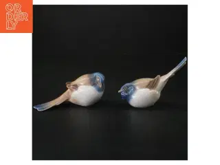 Porcelænsfugle, motiv: Optimisten og pessimisten fra B&G (str. 13 cm)