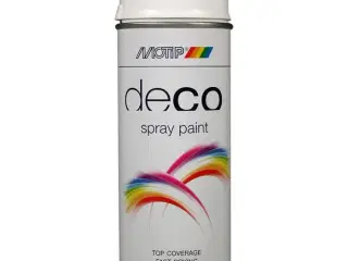 Motip deco Ral 9016 traffic hvid 400ml.