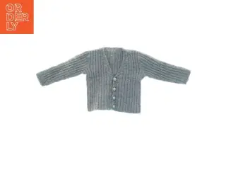 Håndstrikket børne cardigan (str. 22 x 26 cm ærme 18 cm)