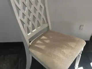 spisebordsstole i hvid